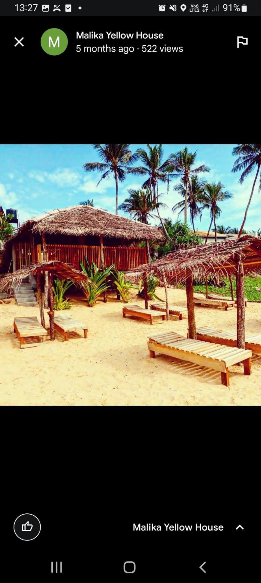 Malika'S Yellow House Hikkaduwa Exterior photo